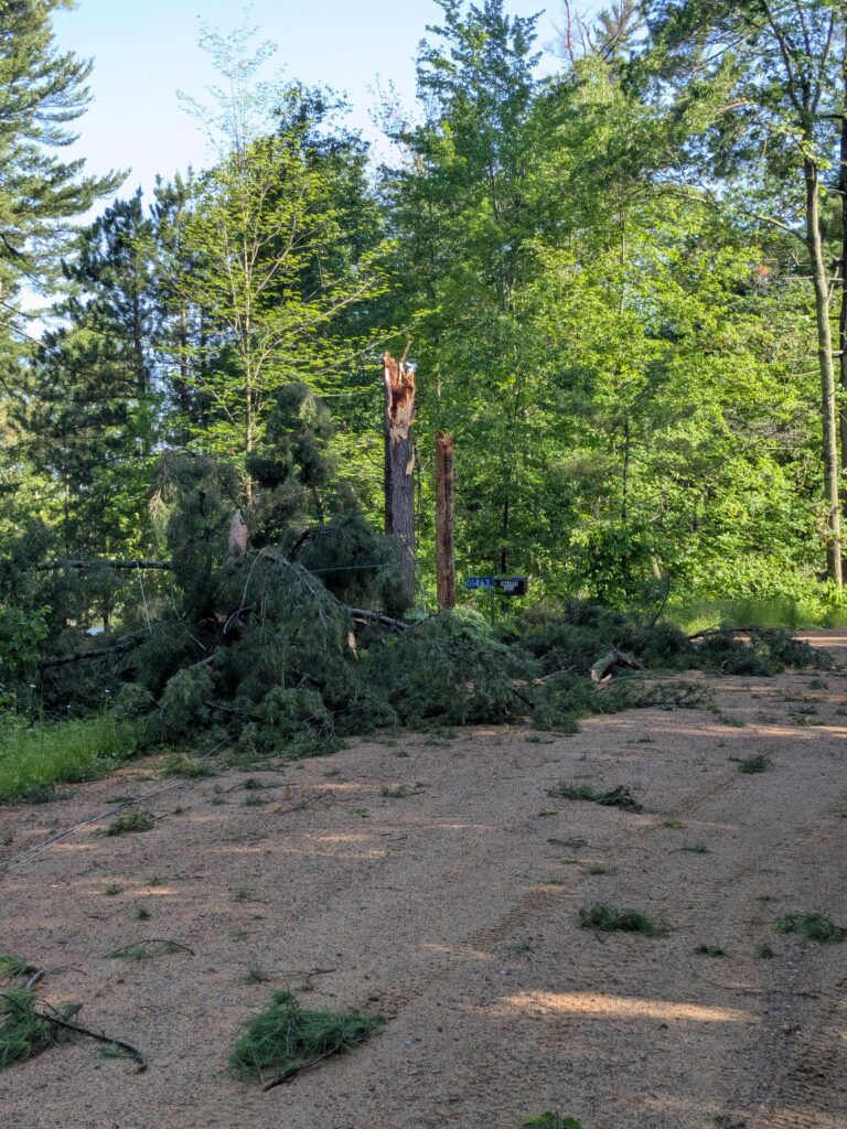 Power Outage on Hand Lake After Overnight Storm